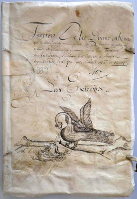 Archives départementales de la Haute-Loire. Terrier de Polignac, fonds du collège des Jésuites, 1732 (6 D 43).