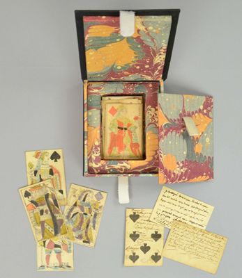 Archives départementales de la Haute-Loire. Cartes à jouer trouvées dans des registres de notaires( 3 E 461).