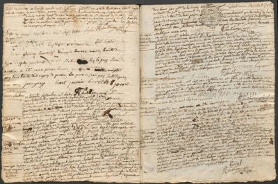 Archives départementales de la Haute-Loire. Registre des baptêmes et mariages 1726-1778 de la commune d'Espaly-Saint-Marcel (E-dépôt 142/3, extrait).