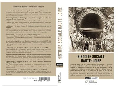 Archives départementales de la Haute-Loire. Parution du numéro 12 (2021) de la revue Histoire Sociale Haute-Loire.