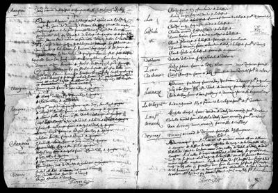Archives départementales de la Haute-Loire. 23 avril 1651 : noyades à Vorey-sur-Arzon (registre des baptêmes, mariages et sépultures de Vorey-sur-Arzon ; 1645-1676 ; E-dépôt 125/5).