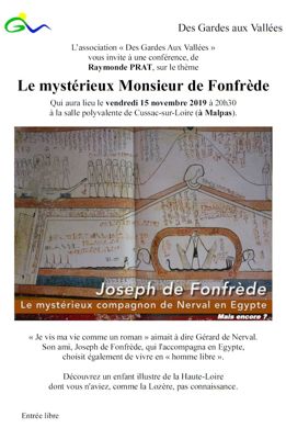 Archives départementales de la Haute-Loire. Conférence "Des gardes aux vallées" de Raymonde Prat.