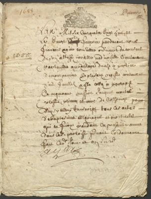 Archives départementales de la Haute-Loire. Mise à jour de l'état civil en ligne (E-dépôt 98/1, Léotoing, 1688). 