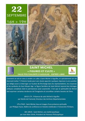 Archives départementales de la Haute-Loire. Conférence "Présence de Saint Michel à Aiguilhe" (crédit photographique : www.rochersaintmichel.fr).