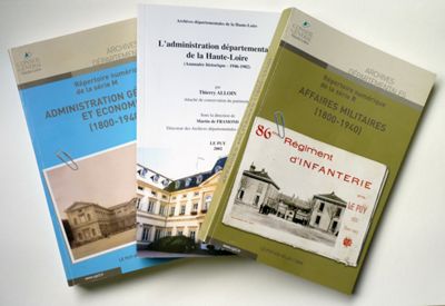 Archives départementales de la Haute-Loire. Inventaires. 