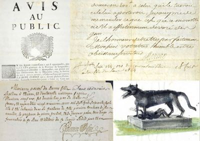 Archives départementales de la Haute-Loire. Bête du Gévaudan et loups en Haute-Loire.
