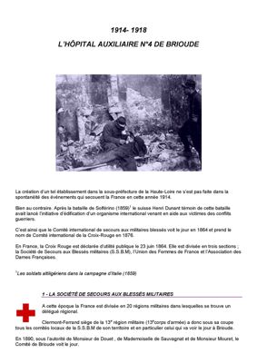 Archives départementales de la Haute-Loire. Travaux de Raymond Caremier, "Guerres et conflits" (3 Num 230/4). 