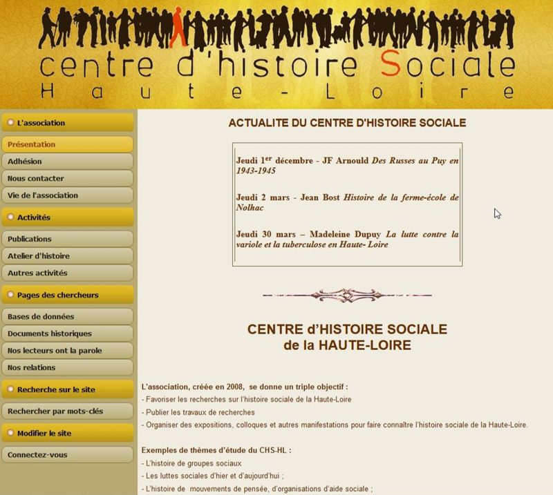 "Des Russes au Puy en 1943-1945", conférence de Jean-François Arnould, Centre d'Histoire Sociale Haute-Loire (1er décembre 2022).