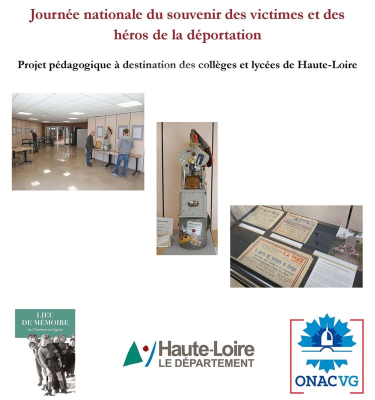 Concours départemental "Mémoires 2022-2023", exposition des créations d'élèves aux Archives départementales de la Haute-Loire